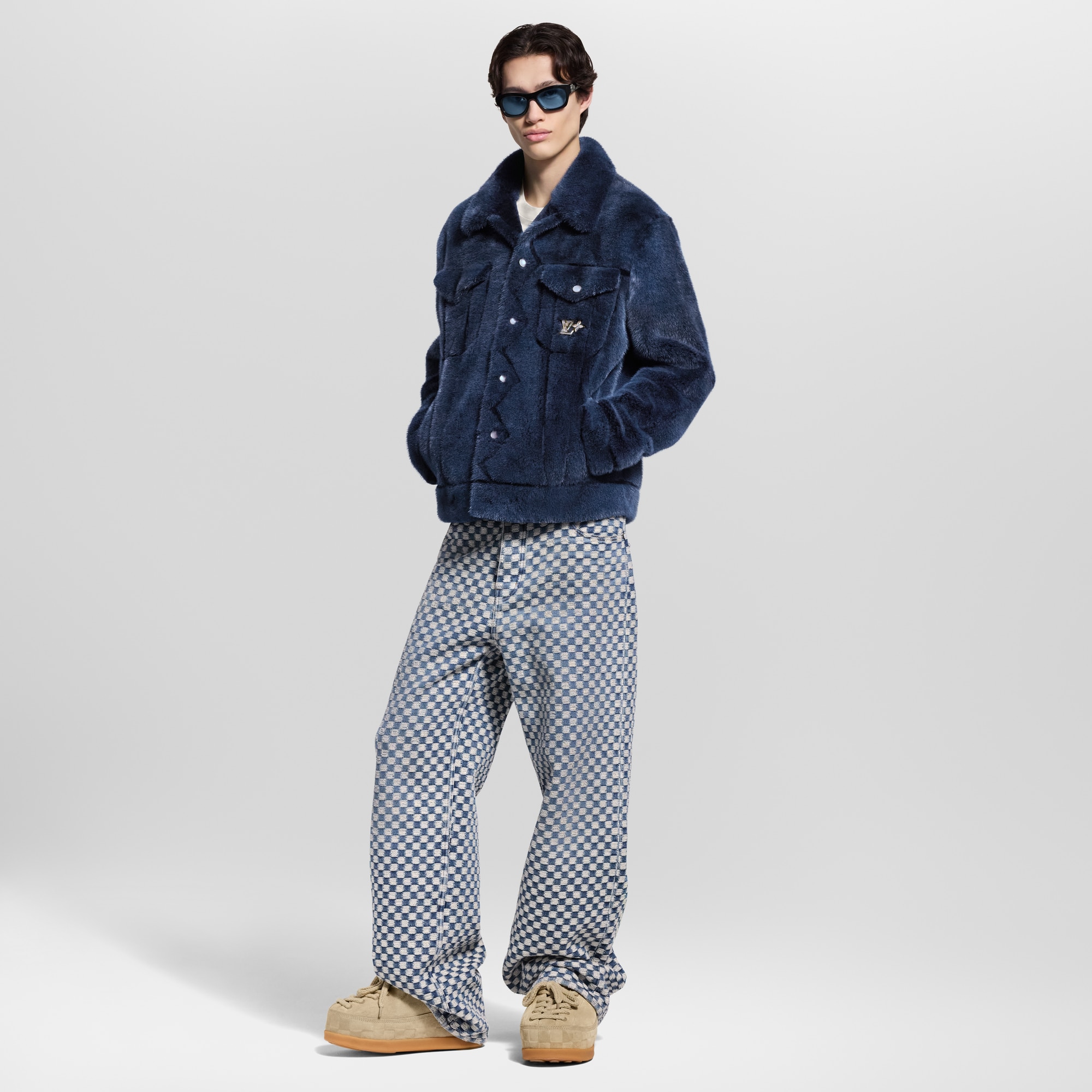 Mink Denim Trucker Jacket - Ready-to-Wear | LOUIS VUITTON